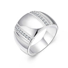 Load image into Gallery viewer, 925 Sterling Silver Cubic Zirconia Lover's Ring