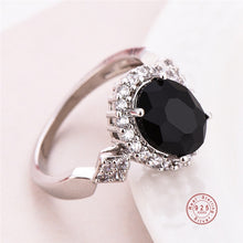Load image into Gallery viewer, 925 Sterling Silver Crystal Cubic Zirconia Rings - 6 Colors