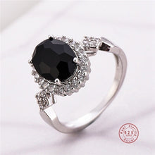 Load image into Gallery viewer, 925 Sterling Silver Crystal Cubic Zirconia Rings - 6 Colors