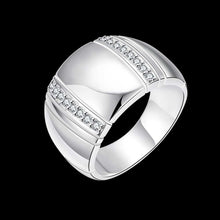 Load image into Gallery viewer, 925 Sterling Silver Cubic Zirconia Lover&#39;s Ring