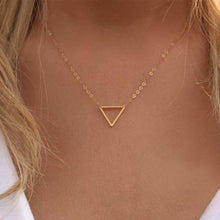 Load image into Gallery viewer, Triangle Charm Pendant Necklaces