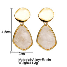 Load image into Gallery viewer, Geometric Dangle Drop Earring Gold Color - New Arrival