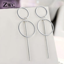 Load image into Gallery viewer, Fashion Double Circles Drop Earrings
