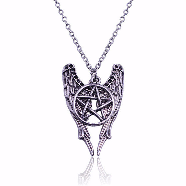 Hot Necklace Charms Star Angle Long Chain Necklace