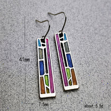 Load image into Gallery viewer, Mix Color Beautiful Bohemian Tribal Metal Floral Long Earrings