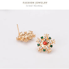 Load image into Gallery viewer, Creative Snowflake Stud Earrings - Holiday Fashion