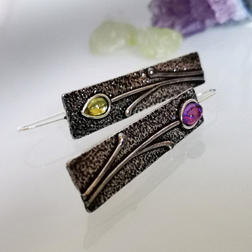 Beautiful Bohemian Tribal Metal Long Earrings