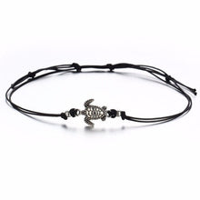 Load image into Gallery viewer, Turtle Charm Rope String Anklets – NEW design