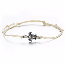 Load image into Gallery viewer, Turtle Charm Rope String Anklets – NEW design