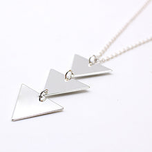 Load image into Gallery viewer, Triangle Long Chain Necklace - Gold/Silver