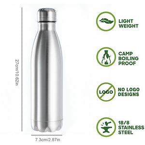 Stainless Steel Sports Water Bottle - Hot/Cold Water/Cola Bottle Insulated