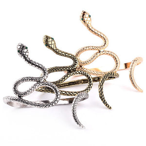 Cleopatra Opened Spiral Snake Bracelet - 3 colors