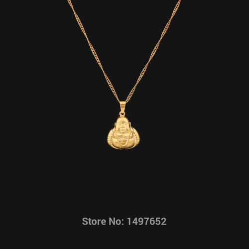 Buddha 18K Gold Plated Pendant