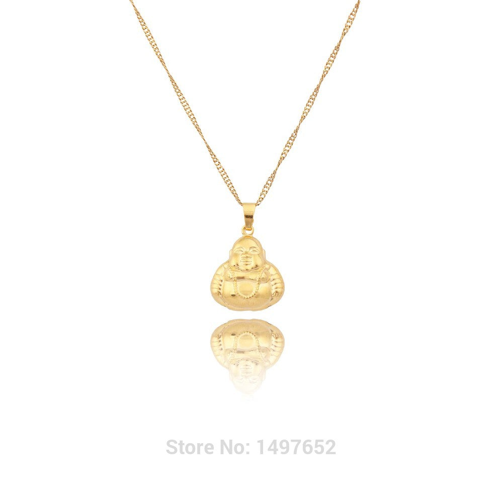 Buddha 18K Gold Plated Pendant