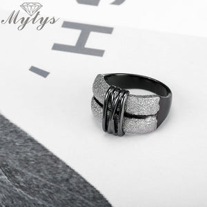 Two Tone Black/Silver & Gold/Silver Color Rings