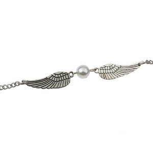Retro Pearl Angel-Wings Charm Bracelet - New Design