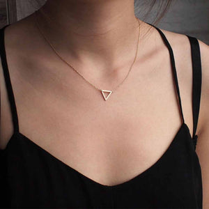 Triangle Charm Pendant Necklaces