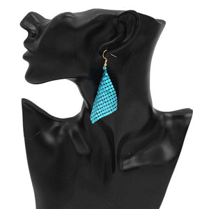 7 Color – Shiny Sequin Dangle Earrings - New Design