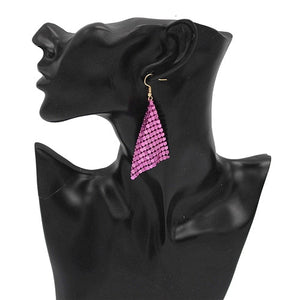 7 Color – Shiny Sequin Dangle Earrings - New Design