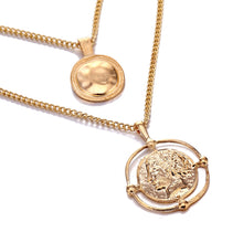 Load image into Gallery viewer, Double-Layer Retro Gold Coin Boho Necklace – NEW ARRIVAL