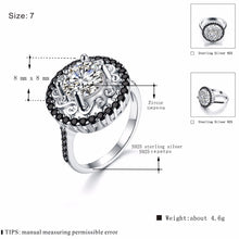 Load image into Gallery viewer, 925 Sterling Silver Black Silver Rings