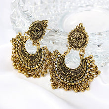 Load image into Gallery viewer, Bollywood Dangle Indian Jhumka Tassel Ethnic Earrings